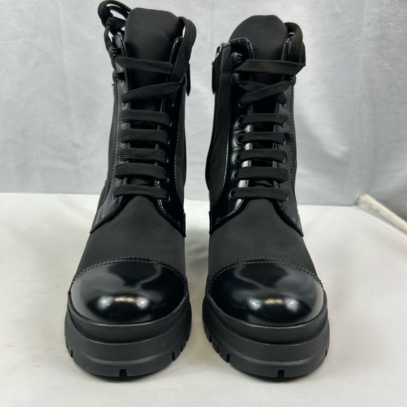 Prada
Brushed Leather and Re-Nylon Laced Booties - Picture 3 of 14